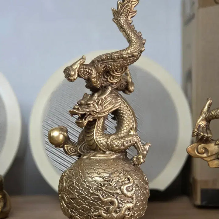[BUNJANG] Brass Dragon Statue Ornament / 황동 용 조각상 장식품