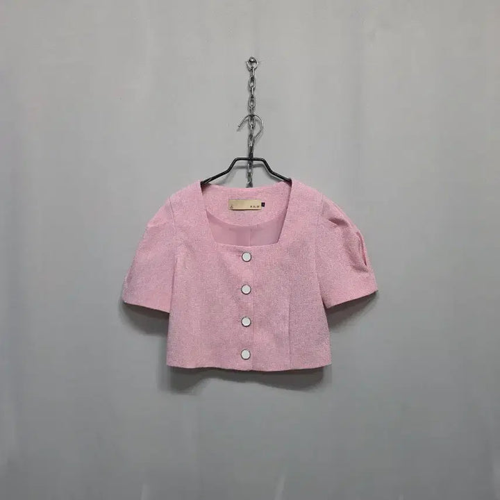 [BUNJANG] NAIN Pink Tweed Two-Piece Set / NAIN 핑크 트위드 반팔 투피스