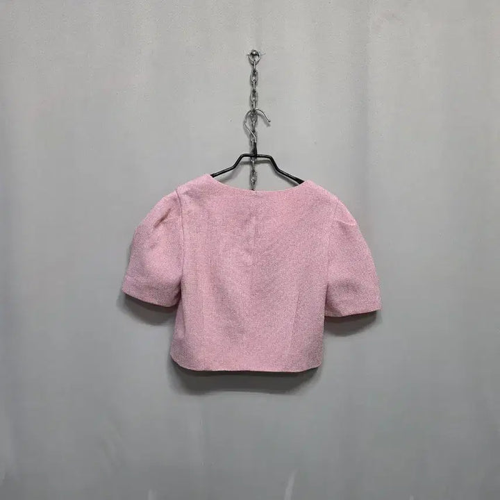 [BUNJANG] NAIN Pink Tweed Two-Piece Set / NAIN 핑크 트위드 반팔 투피스