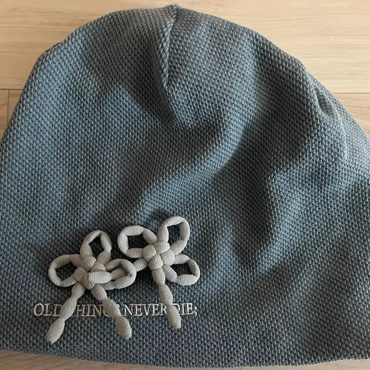 [SOLD OUT] 온고 매듭 와플 비니 블루