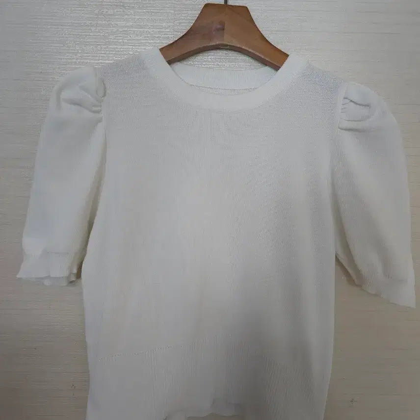 [BUNJANG] Knit Short Sleeve T-shirt / 니트반팔티