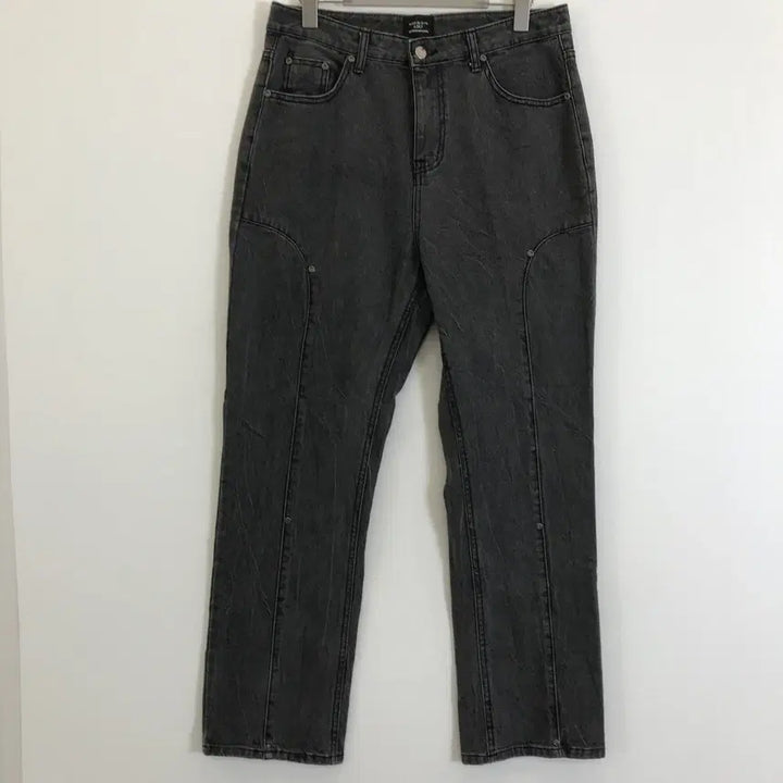 [BUNJANG] ADLV Double Knee Black Denim Jeans / 아크메드라비 ADLV 더블니 흑청 [32]
