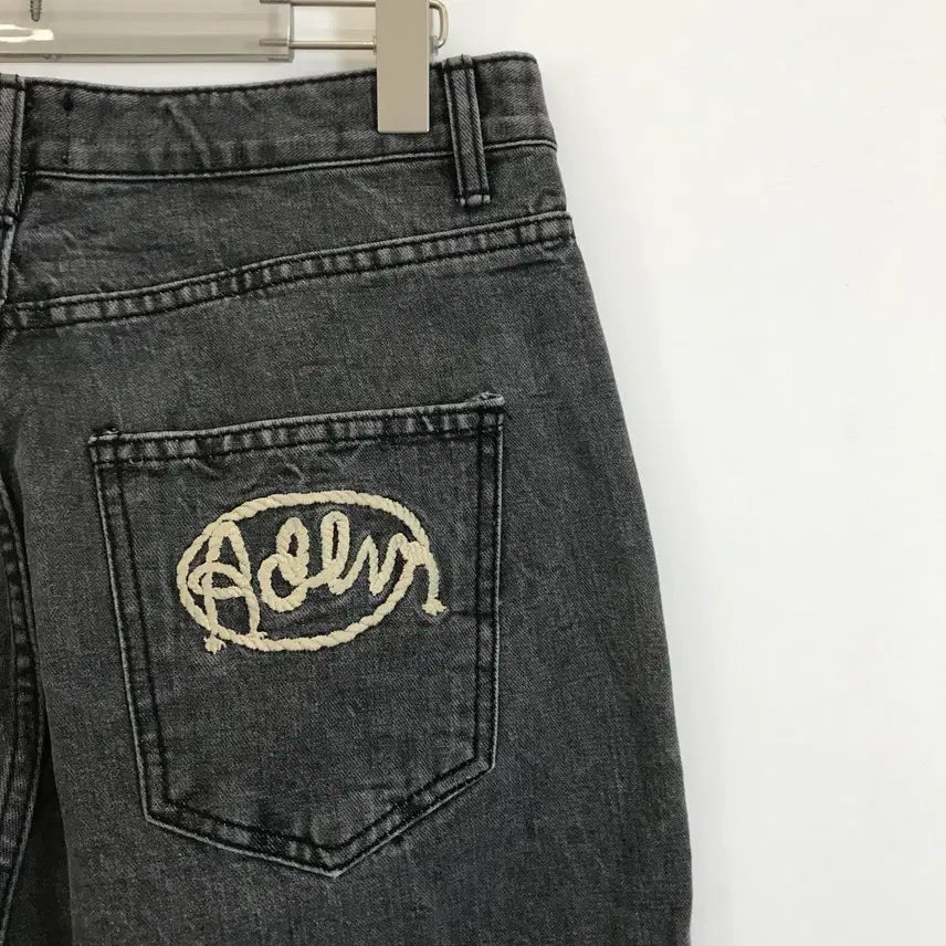 [BUNJANG] ADLV Double Knee Black Denim Jeans / 아크메드라비 ADLV 더블니 흑청 [32]