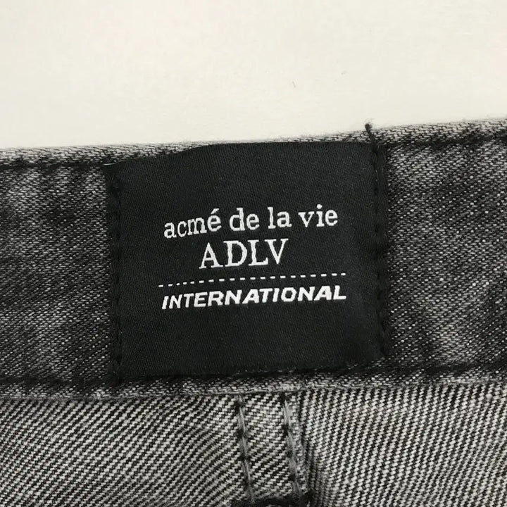 [BUNJANG] ADLV Double Knee Black Denim Jeans / 아크메드라비 ADLV 더블니 흑청 [32]