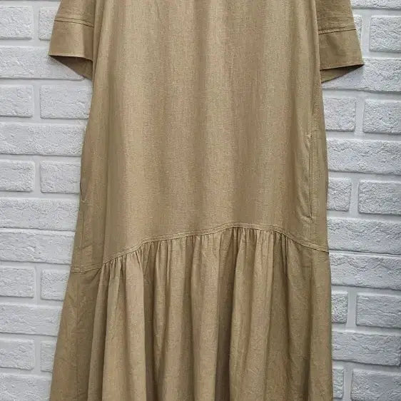 [SOLD OUT] A4322  레이온.마 혼방 원피스