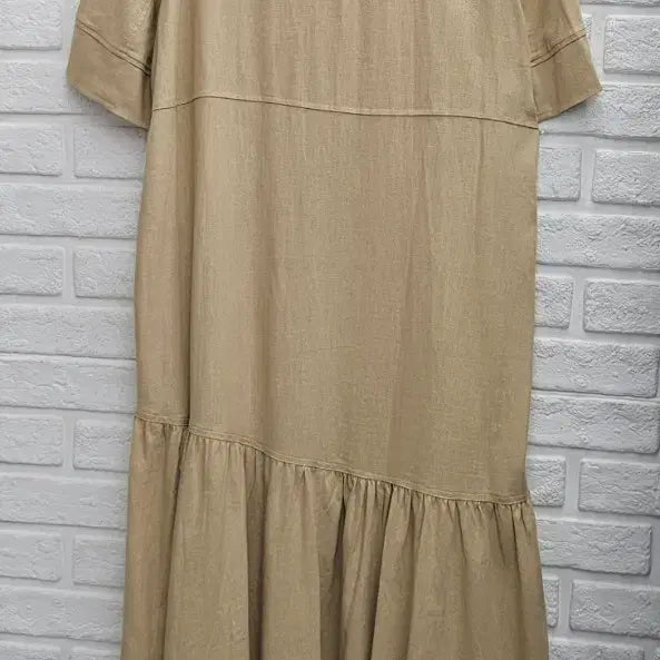 [SOLD OUT] A4322  레이온.마 혼방 원피스