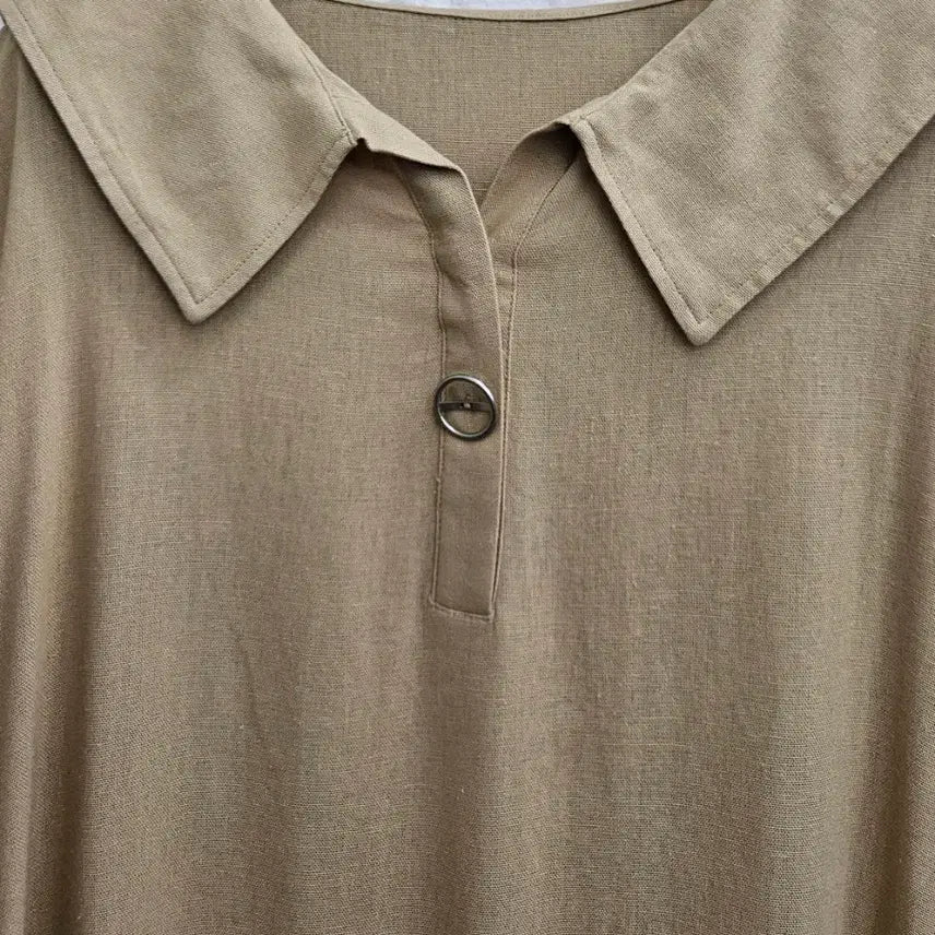 [SOLD OUT] A4322  레이온.마 혼방 원피스