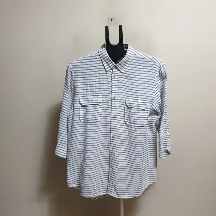 [BUNJANG] Casual Three-Quarter Sleeve Shirt (Size 100-105) / 캐주얼 7부소매 남방셔츠/100-105