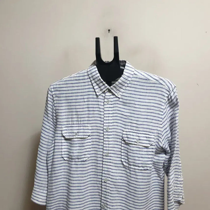 [BUNJANG] Casual Three-Quarter Sleeve Shirt (Size 100-105) / 캐주얼 7부소매 남방셔츠/100-105