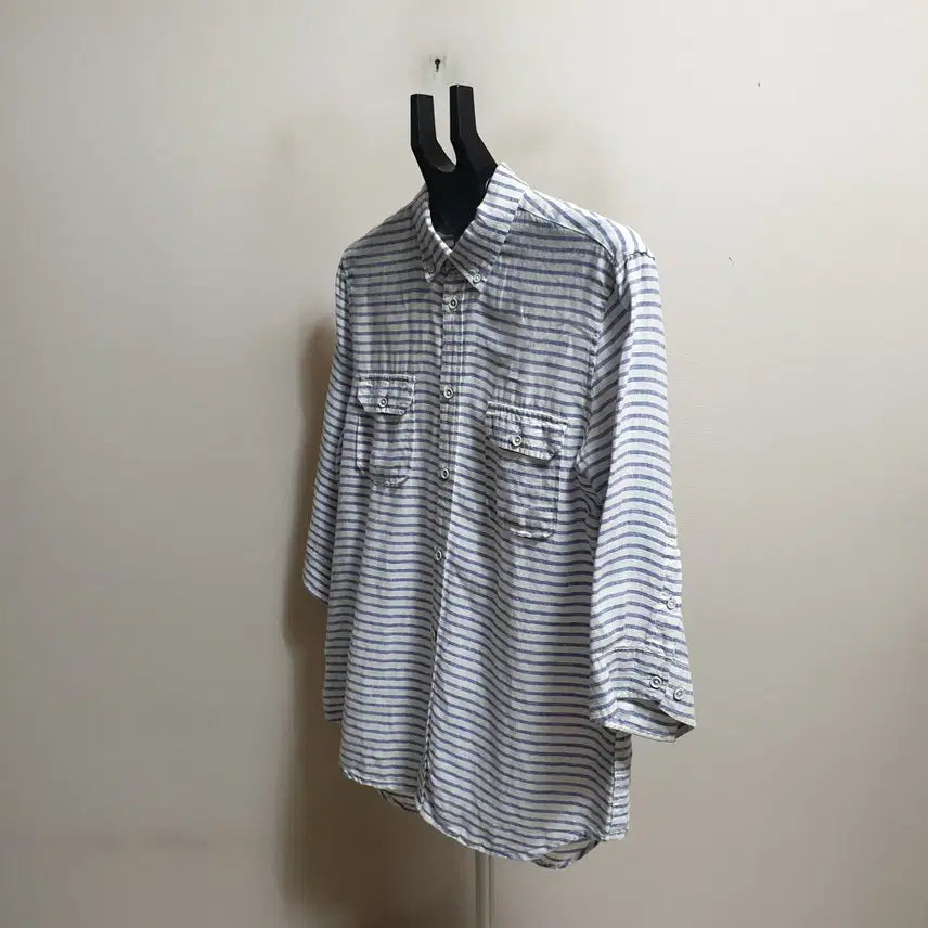 [BUNJANG] Casual Three-Quarter Sleeve Shirt (Size 100-105) / 캐주얼 7부소매 남방셔츠/100-105