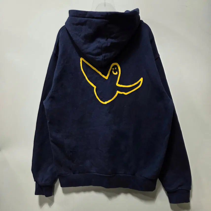 [BUNJANG] Millet X Mark Gonzales Navy Hoodie / 밀레 X 마크 곤잘레스 로고 네이비 후드티 100 26042110