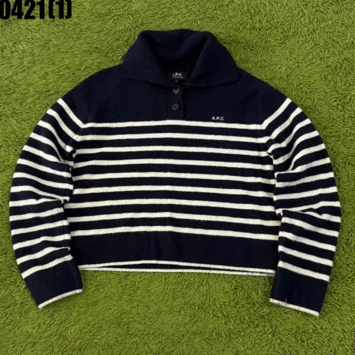 [SOLD OUT] APC 아페쎄 스트라이프 니트 탑 S