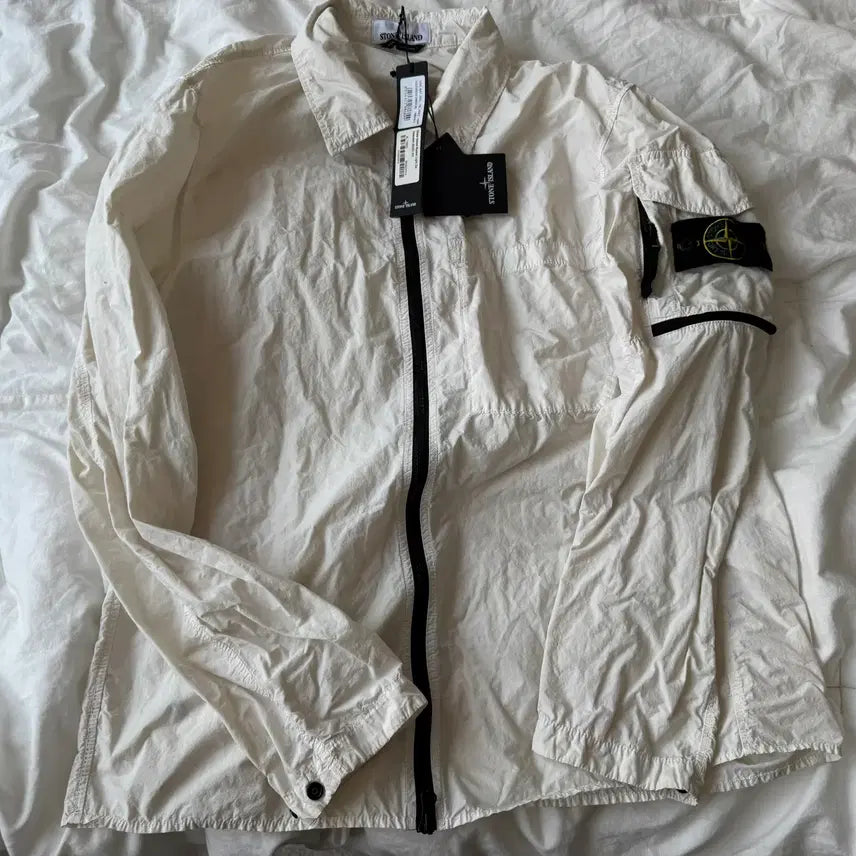 [BUNJANG] Stone Island Naslan Light Garment Dyed Overshirt Jacket / xl) 22ss 스톤아일랜드 아일랜드 나슬란 라이트 가먼트 다이드오버셔츠