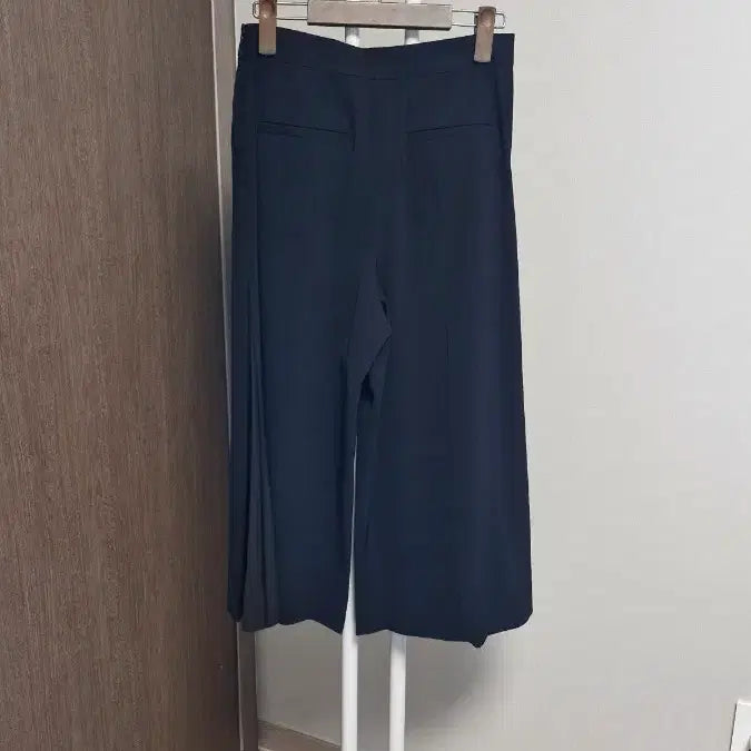[BUNJANG] KUGO Black Polyester Spandex Long Skirt Pants / 구호KUGO (64-92) 블랙폴리스판 롱치마바지