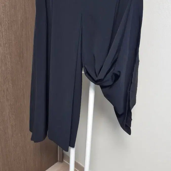 [BUNJANG] KUGO Black Polyester Spandex Long Skirt Pants / 구호KUGO (64-92) 블랙폴리스판 롱치마바지
