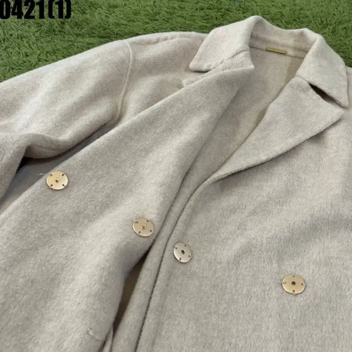 [BUNJANG] System Ivory Wool Long Coat L / 시스템 아이보리 울 롱 코트 L