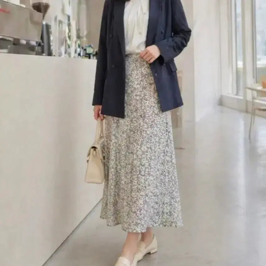 [BUNJANG] Navy Jacket &amp; Long Skirt Set / 세트판매)네이비지켓 * 롱스커트