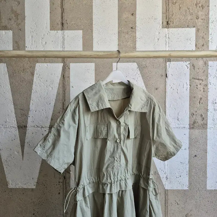 [BUNJANG] Basseureuk Long String Waist Dress / 바스락 스트링허리 롱 원피스