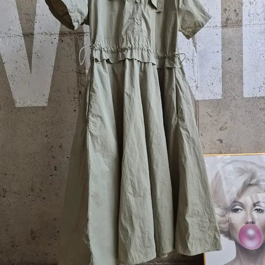 [BUNJANG] Basseureuk Long String Waist Dress / 바스락 스트링허리 롱 원피스
