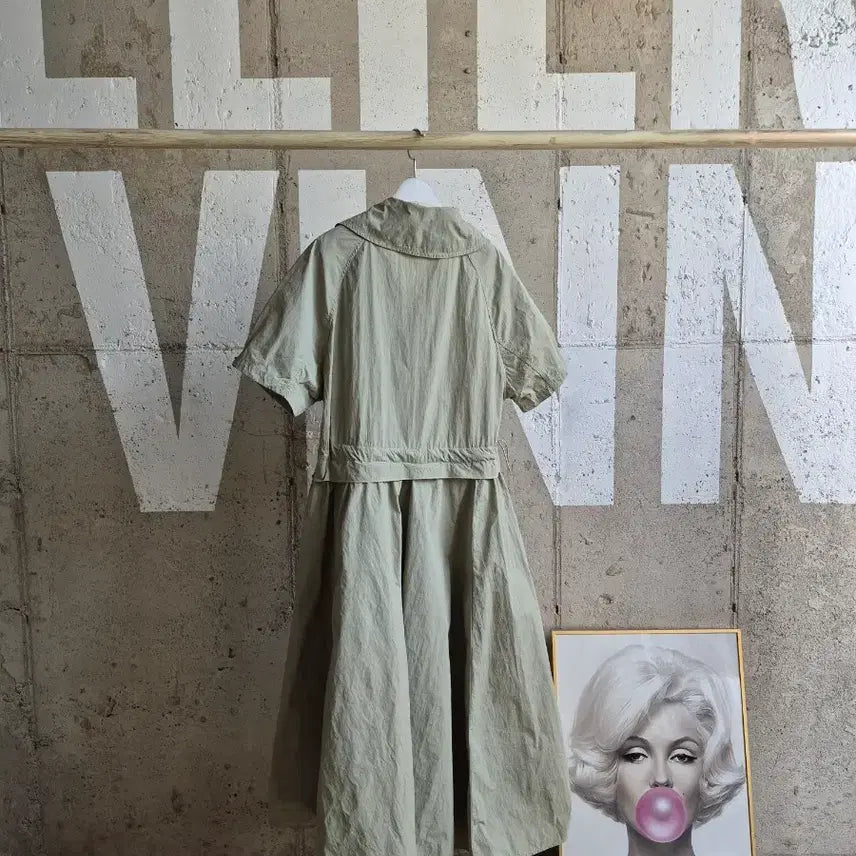 [BUNJANG] Basseureuk Long String Waist Dress / 바스락 스트링허리 롱 원피스