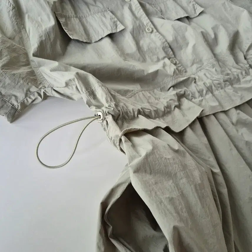[BUNJANG] Basseureuk Long String Waist Dress / 바스락 스트링허리 롱 원피스
