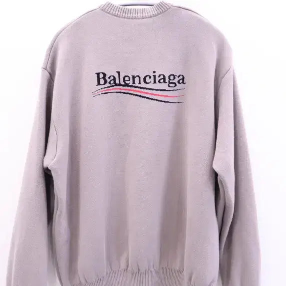 [BUNJANG] Balenciaga Political Campaign Logo Knit T-shirt / 발렌시아가 폴리티컬 캠페인 로고 니트티 695827 T3238