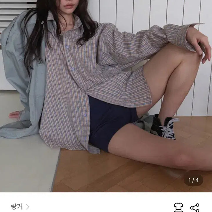 [BUNJANG] Lange Check Shirt / [핏보장] 이뻐요/ 랑거 체크셔츠