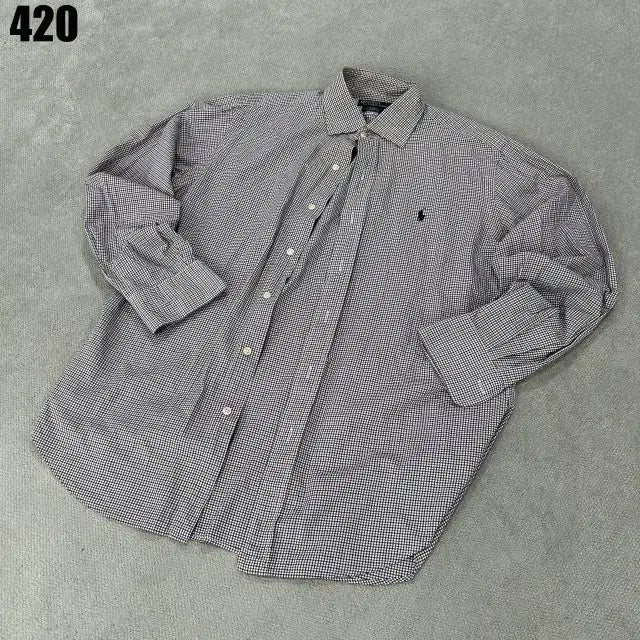 [BUNJANG] Polo Ralph Lauren Checkered Long Sleeve Shirt / 폴로 랄프로렌 체크 긴팔 셔츠