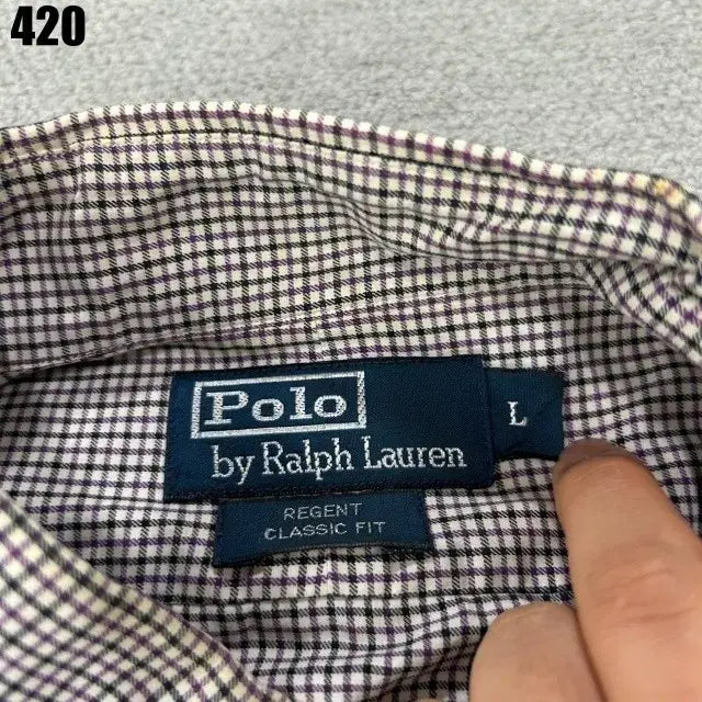 [BUNJANG] Polo Ralph Lauren Checkered Long Sleeve Shirt / 폴로 랄프로렌 체크 긴팔 셔츠