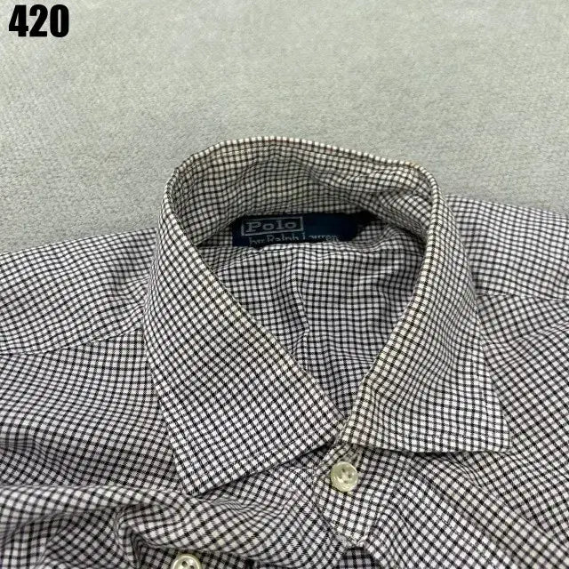 [BUNJANG] Polo Ralph Lauren Checkered Long Sleeve Shirt / 폴로 랄프로렌 체크 긴팔 셔츠