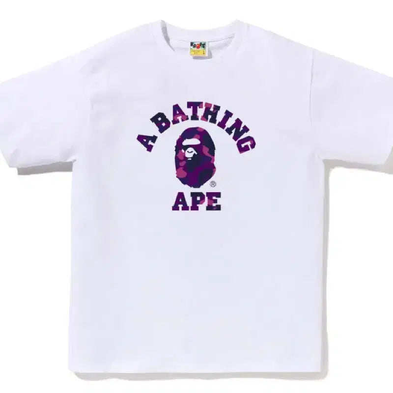 [BUNJANG] BAPE T-shirt (White, Black) M / 베이프 반팔 흰색 M