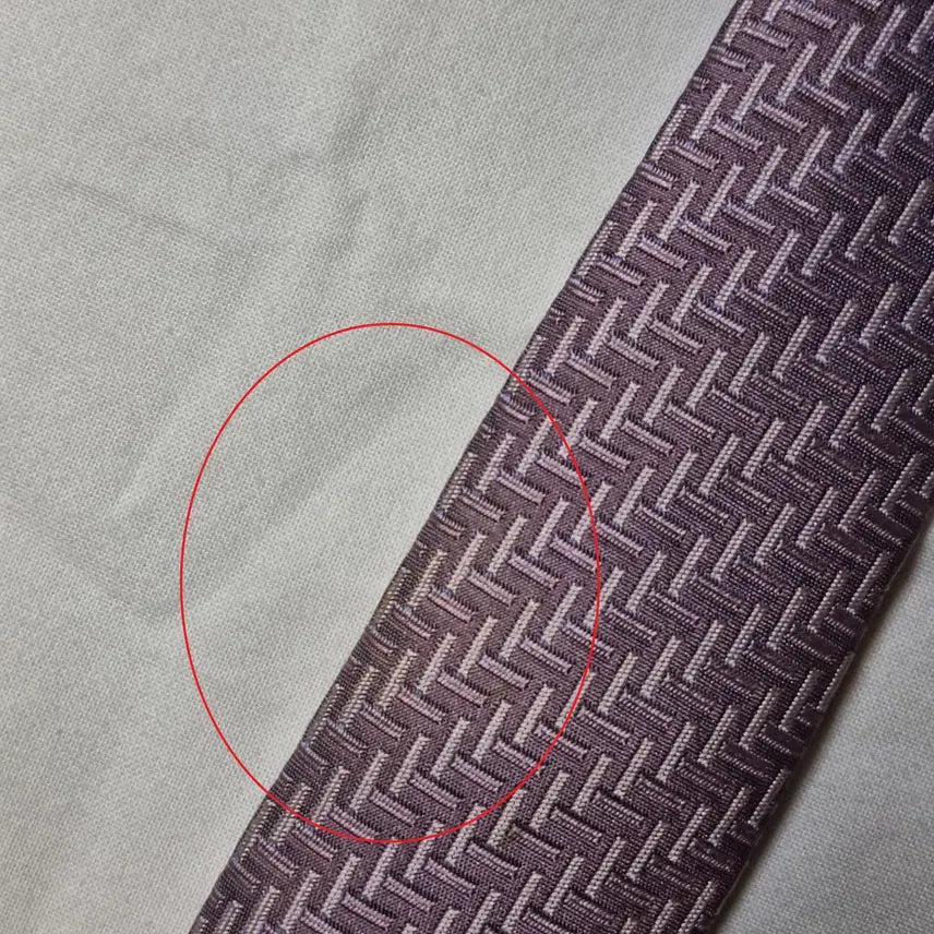 [BUNJANG] Hermès Lilac Geometric Silk Necktie / 에르메스 라일락 기하패턴 실크 넥타이