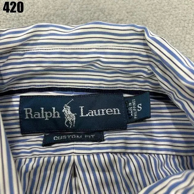 [BUNJANG] Polo Ralph Lauren Striped Short Sleeve Shirt / 폴로 랄프로렌 스트라이프 반팔 셔츠