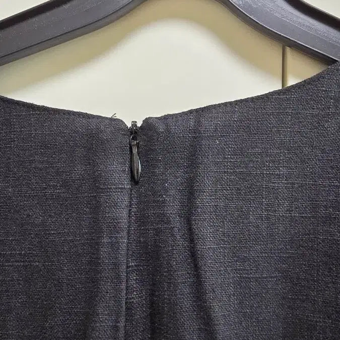 [BUNJANG] 45th Street Linen Short Sleeve Dress - Black, Free Size / 45번가 린넨 반팔 원피스 - 블랙,프리