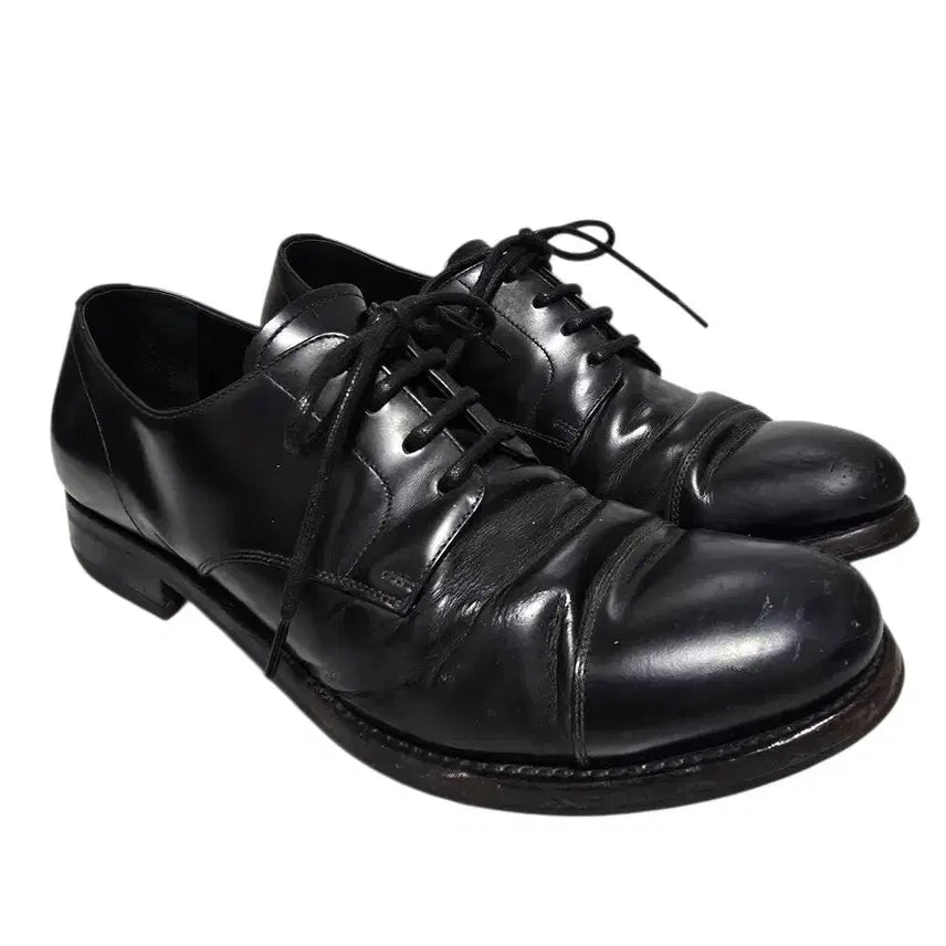 [BUNJANG] Prada Leather Plain Toe Derby Shoes / 프라다 레더 플레인토 더비슈즈