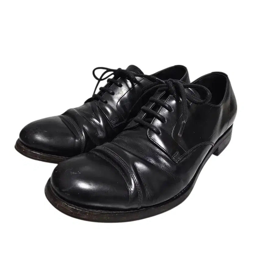 [BUNJANG] Prada Leather Plain Toe Derby Shoes / 프라다 레더 플레인토 더비슈즈