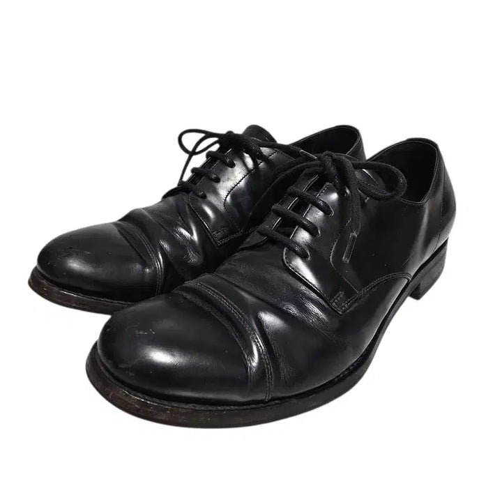 [BUNJANG] Prada Leather Plain Toe Derby Shoes / 프라다 레더 플레인토 더비슈즈