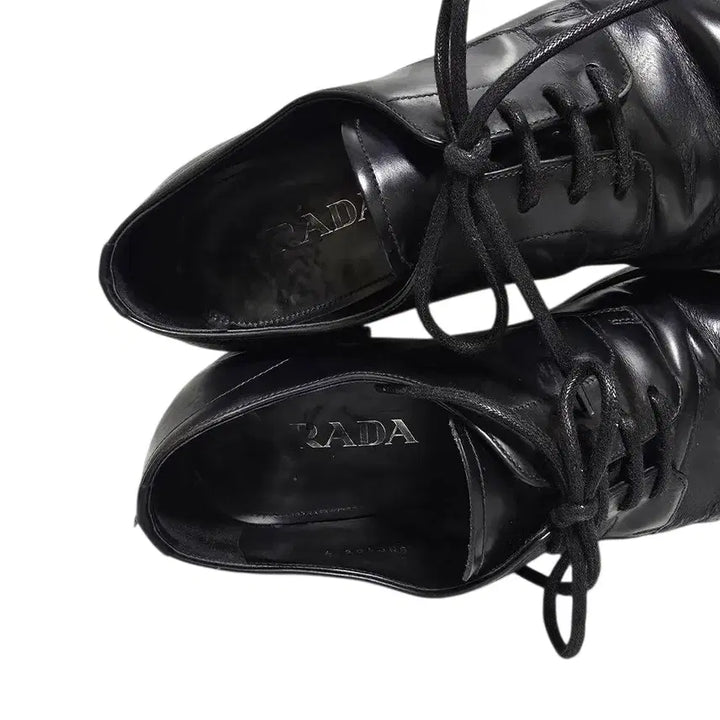 [BUNJANG] Prada Leather Plain Toe Derby Shoes / 프라다 레더 플레인토 더비슈즈