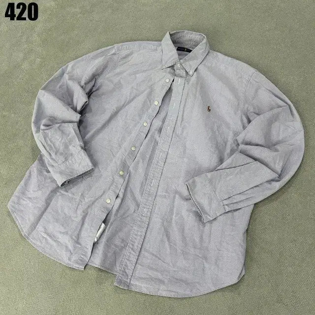 [BUNJANG] Polo Ralph Lauren Sky Blue Long Sleeve Shirt / 폴로 랄프로렌 셔츠 하늘색 긴팔