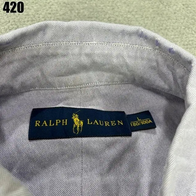 [BUNJANG] Polo Ralph Lauren Sky Blue Long Sleeve Shirt / 폴로 랄프로렌 셔츠 하늘색 긴팔