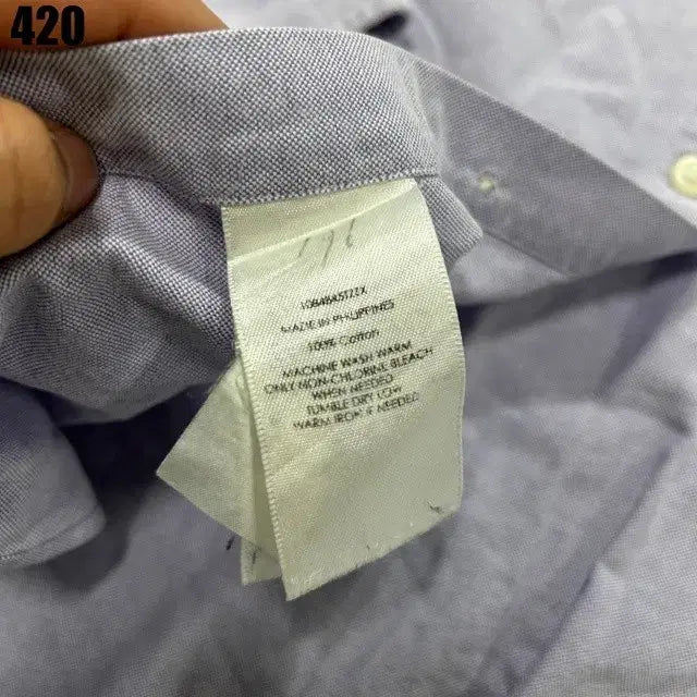 [BUNJANG] Polo Ralph Lauren Sky Blue Long Sleeve Shirt / 폴로 랄프로렌 셔츠 하늘색 긴팔