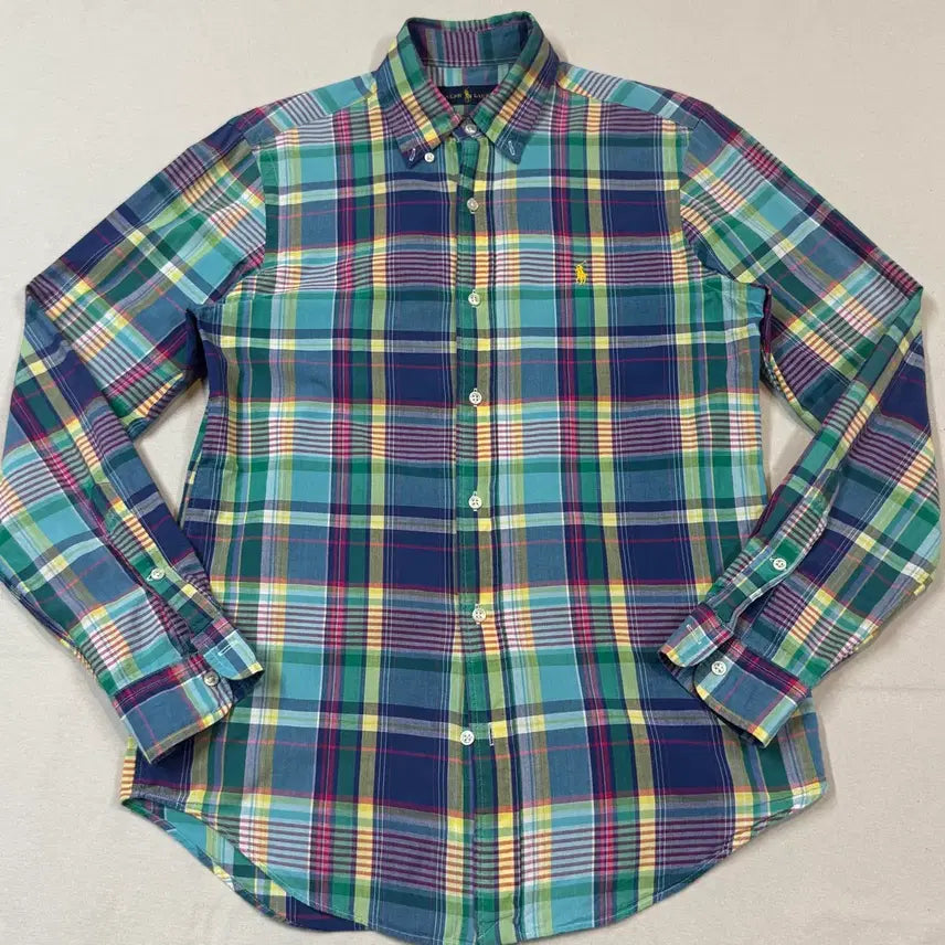 [BUNJANG] Polo Ralph Lauren Classic Fit Checkered Short Sleeve Shirt / S) 폴로 랄프로렌 클래식핏 체크 반팔 셔츠