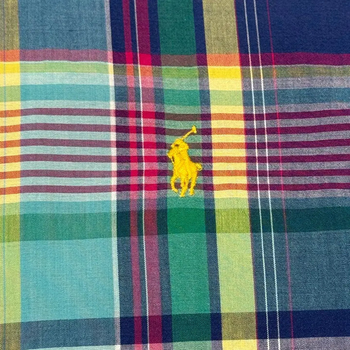 [BUNJANG] Polo Ralph Lauren Classic Fit Checkered Short Sleeve Shirt / S) 폴로 랄프로렌 클래식핏 체크 반팔 셔츠