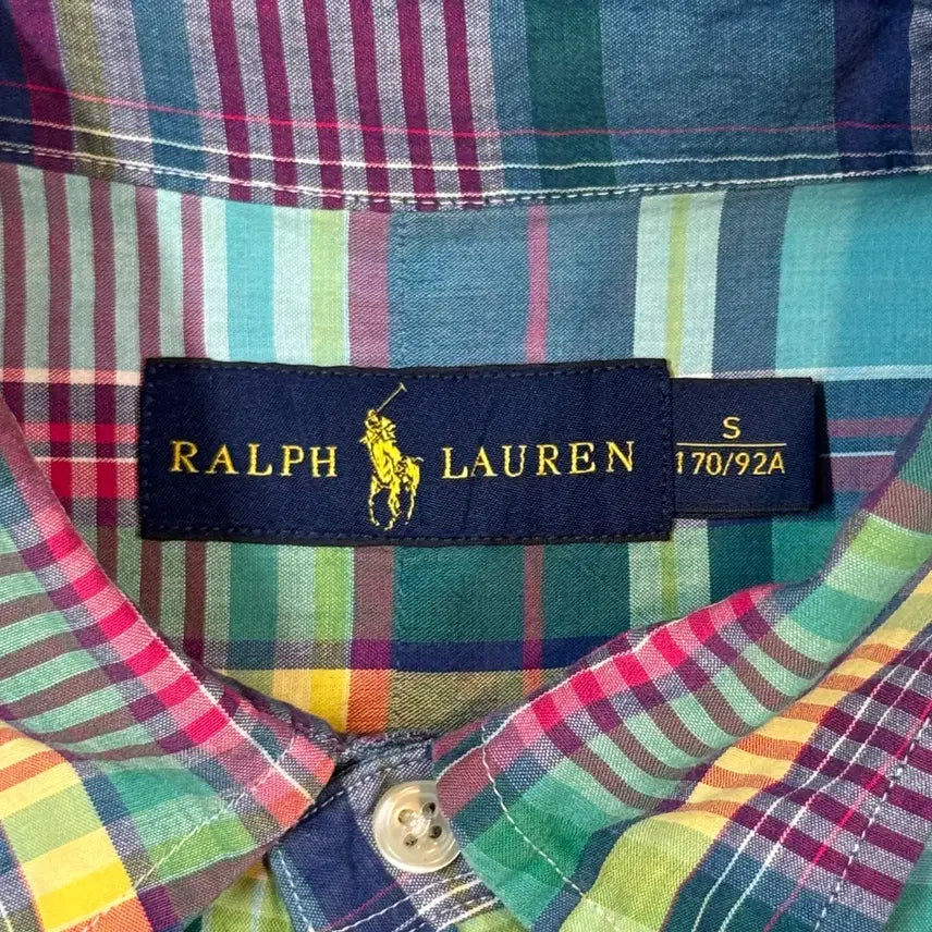 [BUNJANG] Polo Ralph Lauren Classic Fit Checkered Short Sleeve Shirt / S) 폴로 랄프로렌 클래식핏 체크 반팔 셔츠