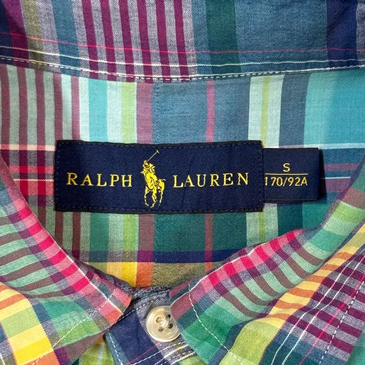 [BUNJANG] Polo Ralph Lauren Classic Fit Checkered Short Sleeve Shirt / S) 폴로 랄프로렌 클래식핏 체크 반팔 셔츠