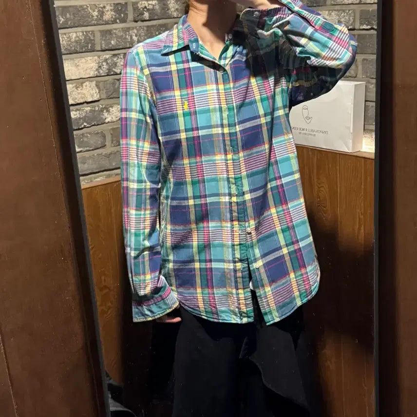 [BUNJANG] Polo Ralph Lauren Classic Fit Checkered Short Sleeve Shirt / S) 폴로 랄프로렌 클래식핏 체크 반팔 셔츠