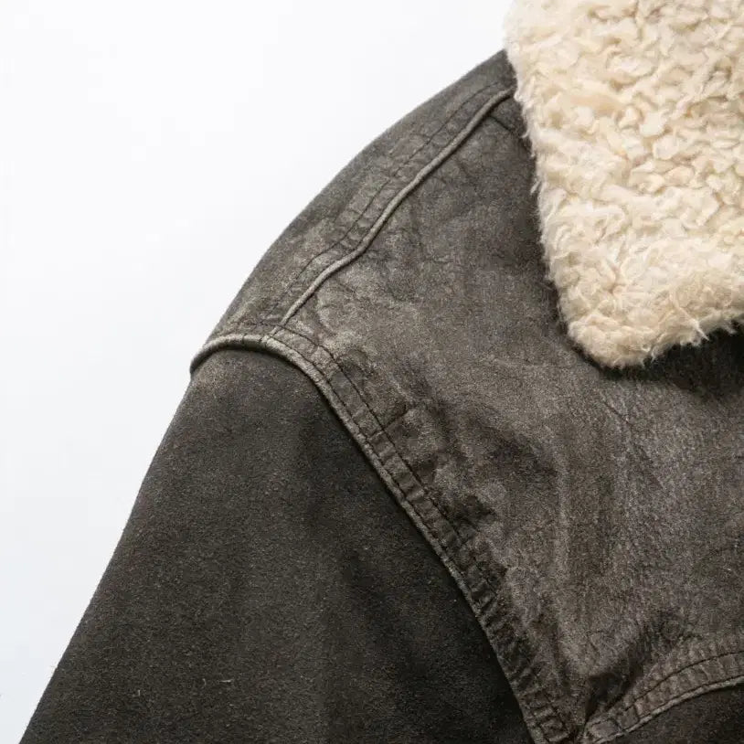 [BUNJANG] PAFJ Vintage Suede Mouton Jacket / PAFJ 빈티지 Suede Mouton Jacket