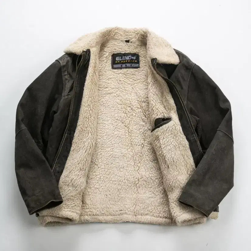 [BUNJANG] PAFJ Vintage Suede Mouton Jacket / PAFJ 빈티지 Suede Mouton Jacket