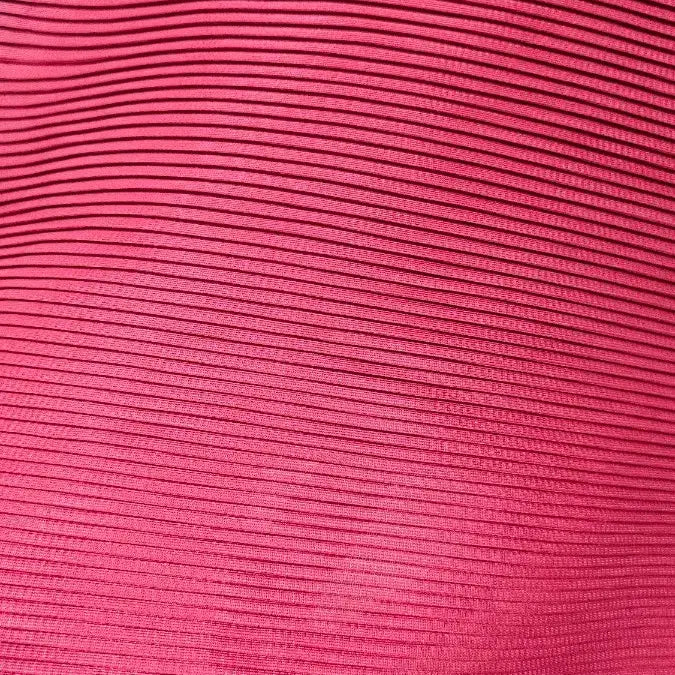 [BUNJANG] Pleats Burgundy 7/9 Sleeve Top / 플리츠  붉은색 7부 티셔츠