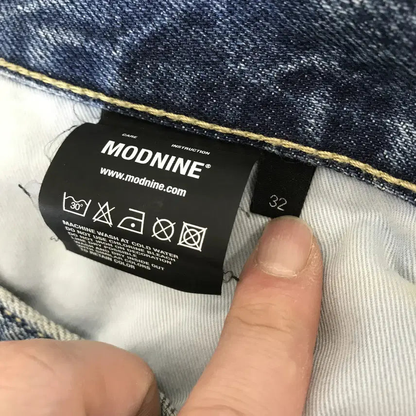 [BUNJANG] MOD9 mod1 Crop Washed Denim Jeans / 모드나인 MOD9 mod1 crop 데님 청바지 [32인치]